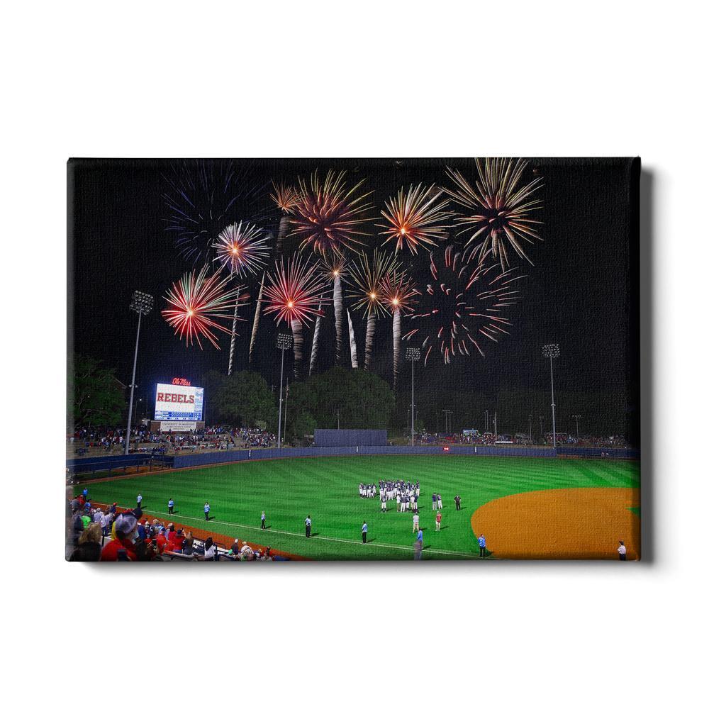 Ole Miss Rebels - More Fireworks Over Swayze - College Wall Art #Canvas