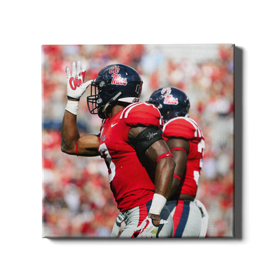 Ole Miss Rebels - Fins Up - College Wall Art #Canvas