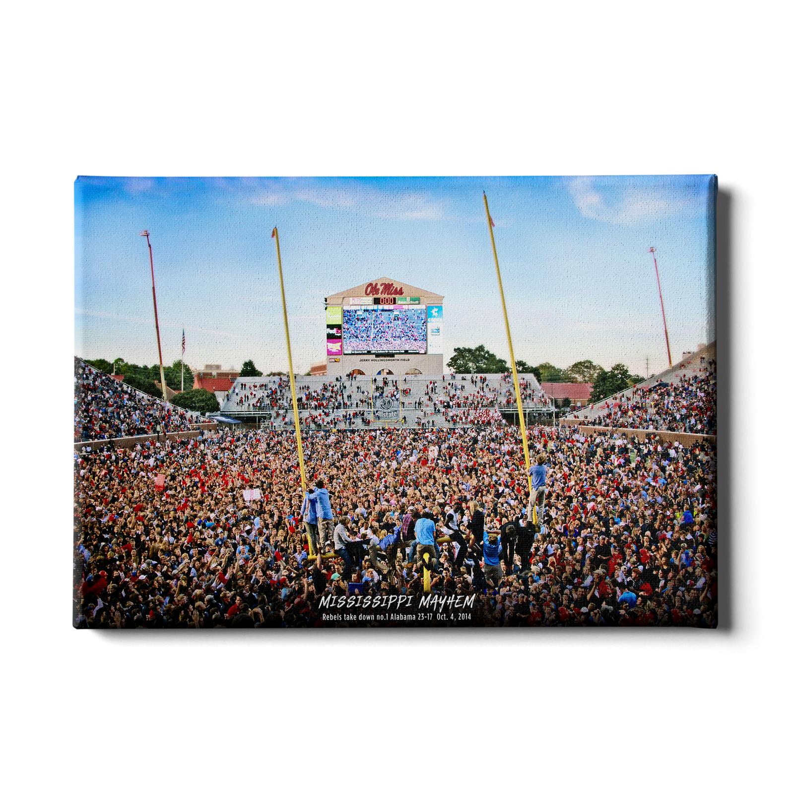 Ole Miss Rebels - Mississippi Mayhem The Win - College Wall Art #Canvas