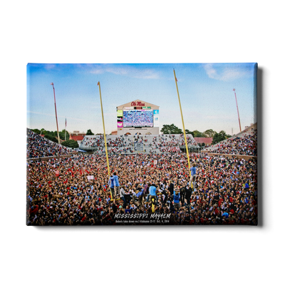 Ole Miss Rebels - Mississippi Mayhem The Win - College Wall Art #Canvas