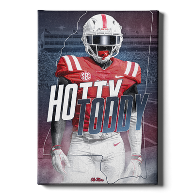 Ole Miss Rebels - Hotty Toddy - College Wall Art #Canvas