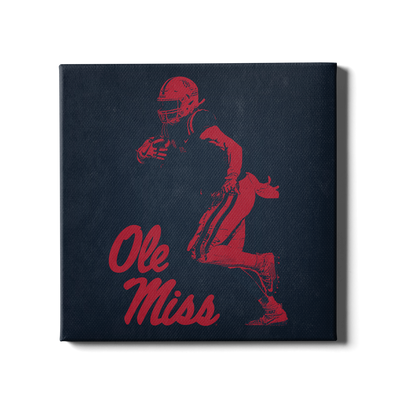 Ole Miss Rebels - Ole Miss Red & Blue - College Wall Art #Canvas