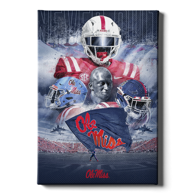 Ole Miss Rebels - Never Quit Collage - College Wall Art #Canvas