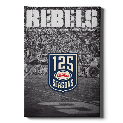 Ole Miss Rebels - REBELS 125 Years - College Wall Art #Canvas