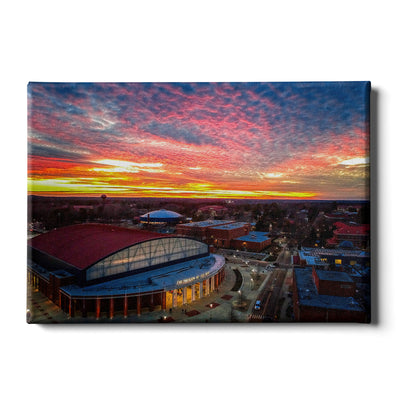 Ole Miss Rebels - Pavilion Sunset - college wall art #Canvas