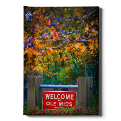 Ole Miss Rebels - Welcome to Ole Miss - College Wall Art #Canvas