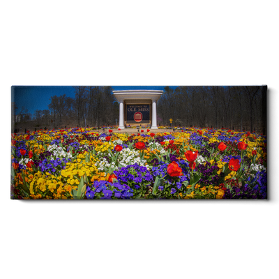 Ole Miss Rebels - Welcome to Ole Miss Spring Flowers - College Wall Art #Canvas