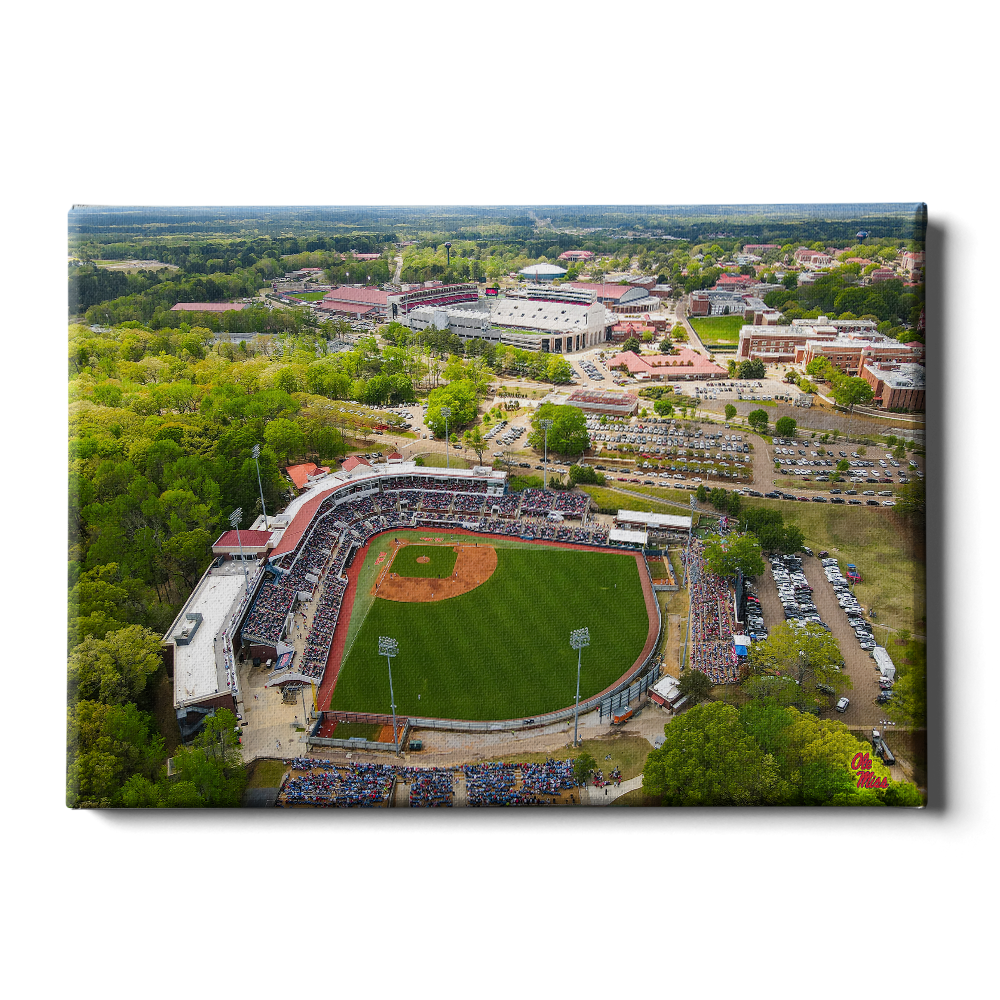 Ole Miss Rebels - Aerial Sports Complex - College Wall Art #Canvas