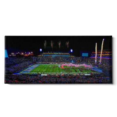 Ole Miss Rebels - Ole Miss Light Show Panoramic - College Wall Art #Canvas