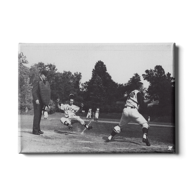 OLE MISS REBELS - Vintage Khayat Play at the Plate - College Wall Art #Canvas