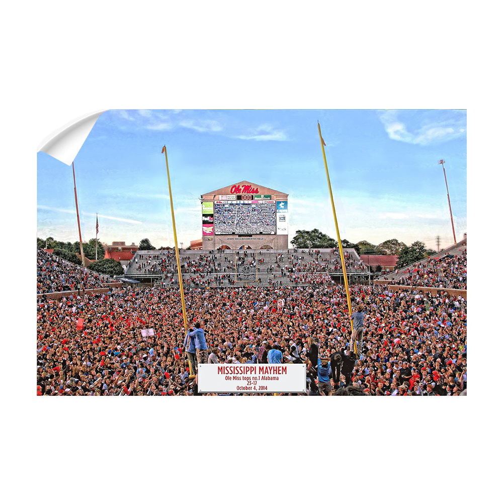 Ole Miss Rebels - Mississippi Mayhem - College Wall Art #Canvas