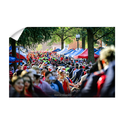 Ole Miss Rebels - Walk of Champions Thru the Grove - College Wall Art #Wall Decal