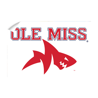 Ole Miss Rebels - Ole Miss Land Shark - College Wall Art #Wall Decal