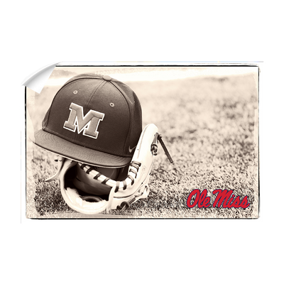 Ole Miss Rebels - Ole Miss Vintage Baseball #Wall Decal