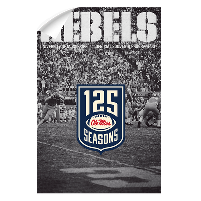 Ole Miss Rebels - REBELS 125 Years - College Wall Art #Wall Decal
