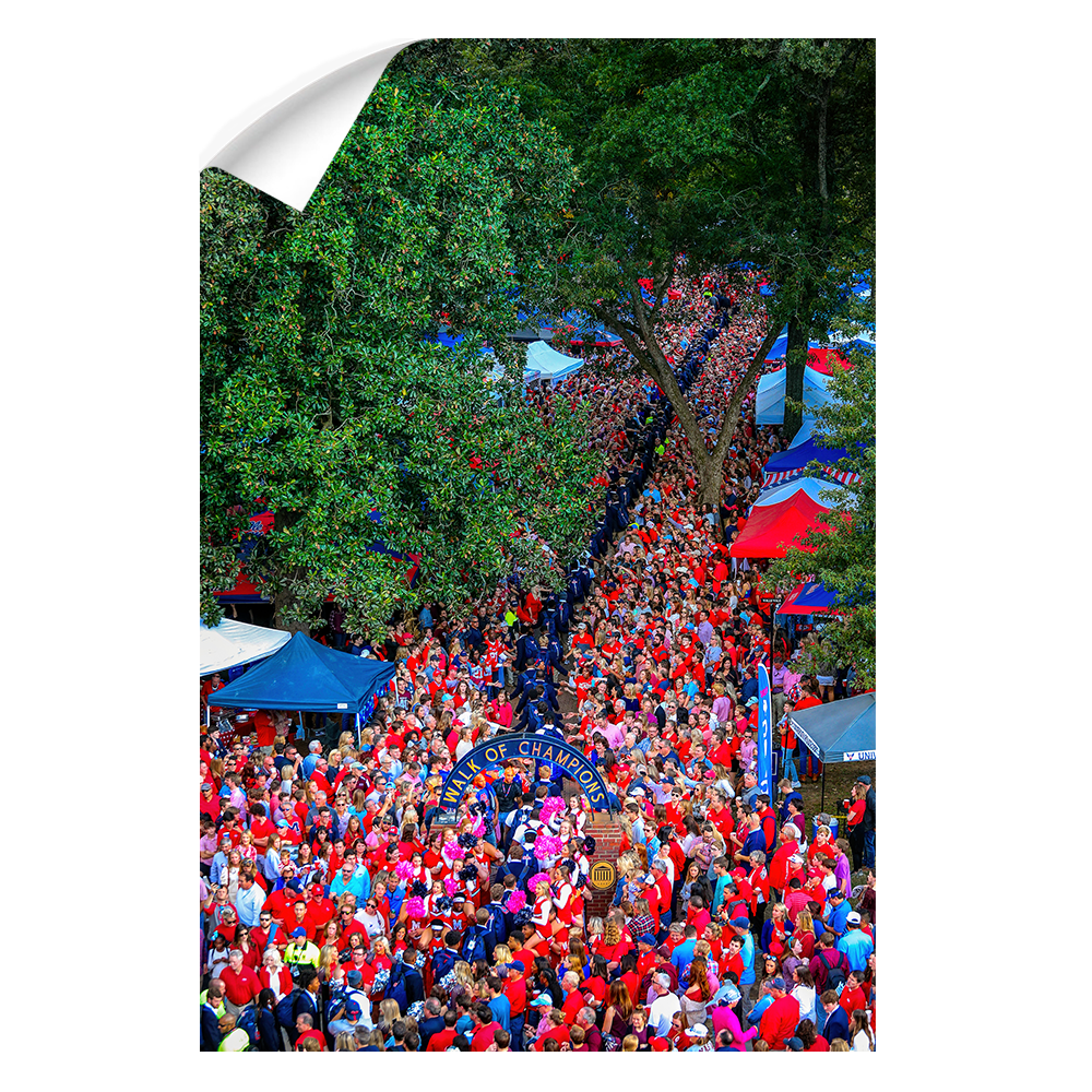 Ole Miss Rebels - Walk Of Champions from new Student Union - College Wall Art #Wall Decal