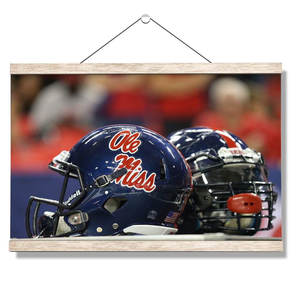 Ole Miss Rebels - Ole Miss Helmet - College Wall Art #Canvas