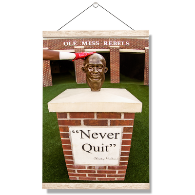 Ole Miss Rebels - Never Quit - College Wall Art #Hanging Canvas