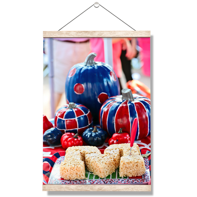 Ole Miss Rebels - Mississippi Pumpkin - College Wall Art #Hanging Canvas