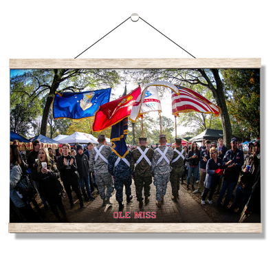 Ole Miss Rebels - Military Walk of Champions - College Wall Art #Hanging Canvas