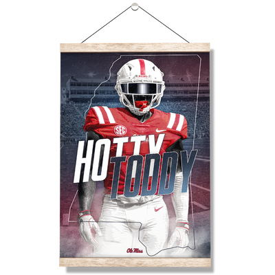 Ole Miss Rebels - Hotty Toddy - College Wall Art #Hanging Canvas