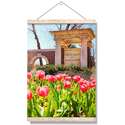 Ole Miss Rebels - University of Mississippi Spring Entrance - College Wall Art #Hanging Canvas