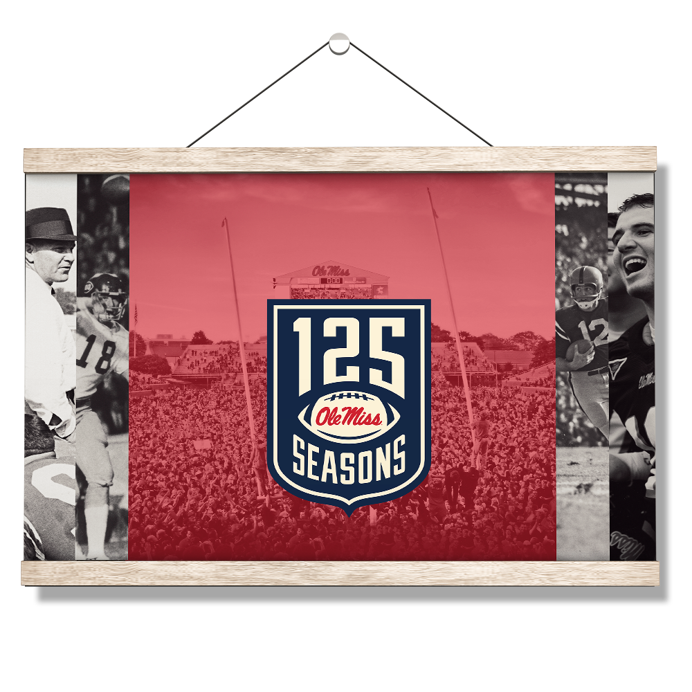 Ole Miss Rebels - 125 Ole Miss - College Wall Art #Hanging Canvas