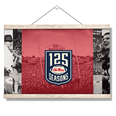 Ole Miss Rebels - 125 Ole Miss - College Wall Art #Hanging Canvas