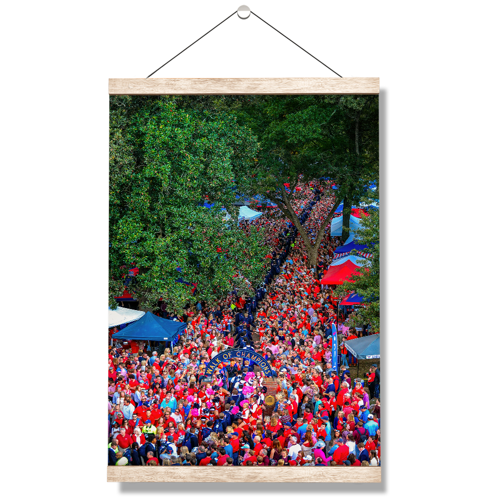 Ole Miss Rebels - Walk Of Champions from new Student Union - College Wall Art #Hanging Canvas