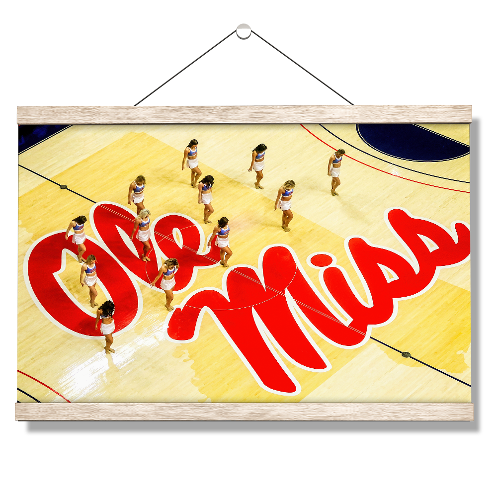 Ole Miss Rebels - Ole Miss Basketball Cheer - College Wall Art #Hanging Canvas