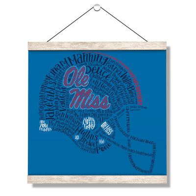 Ole Miss Rebels - Ole Miss Greats - College Wall Art #Hanging Canvas