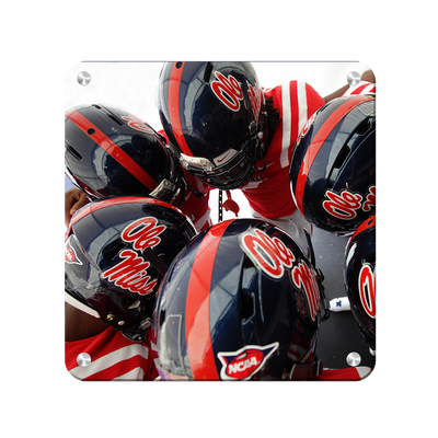 Ole Miss Rebels - Huddle - College Wall Art #Metal