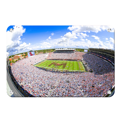 Ole Miss Rebels - Ole Miss White Out - College Wall Art #Metal