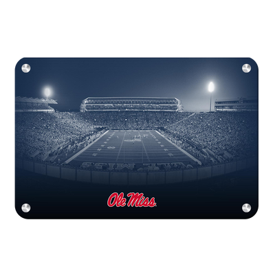 Ole Miss Rebels - Vaught Hemingway Night - College Wall Art #Metal