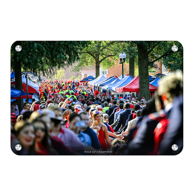 Ole Miss Rebels - Walk of Champions Thru the Grove - College Wall Art #Metal