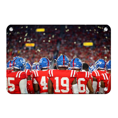 Ole Miss Rebels - Retro Team - College Wall Art #Metal