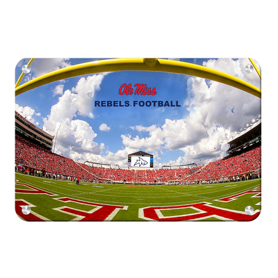 Ole Miss Rebels - End Zone Rebel Football - College Wall Art #Metal