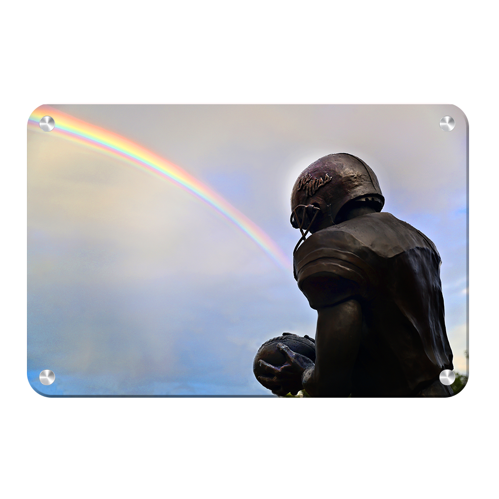 Ole Miss Rebels - Football Rainbow - College Wall Art #Canvas