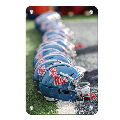 Ole Miss Rebels - Ole Miss Football Helmets - College Wall Art #Metal