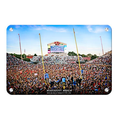 Ole Miss Rebels - Mississippi Mayhem The Win - College Wall Art #Metal