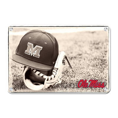 Ole Miss Rebels - Ole Miss Vintage Baseball #Metal