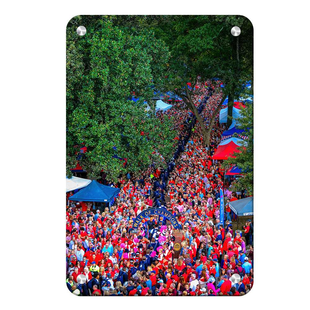 Ole Miss Rebels - Walk Of Champions from new Student Union - College Wall Art #Metal