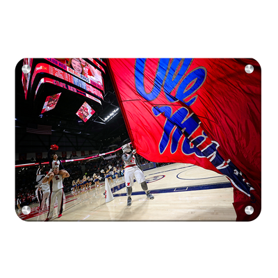 Ole Miss Rebels - Ole miss Basketball - College Wall Art #Metal