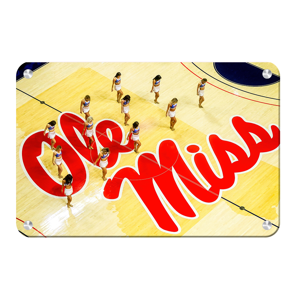 Ole Miss Rebels - Ole Miss Basketball Cheer - College Wall Art #Metal