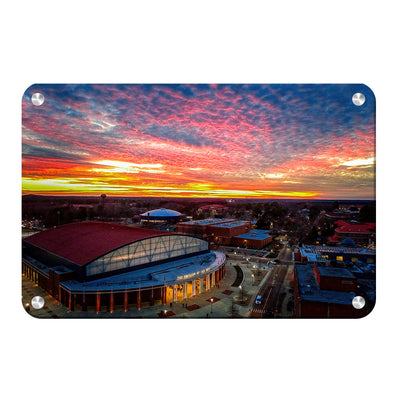 Ole Miss Rebels - Pavilion Sunset - college wall art #Metal