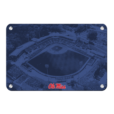 Ole Miss Rebels - Aerial Swayze Blue - College Wall Art #Metal