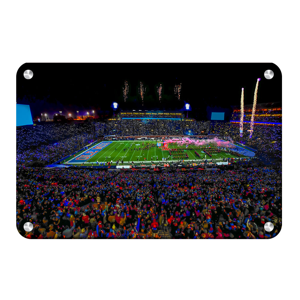 Ole Miss Rebels-Ole Miss Light Show - College Wall Art #Canvas