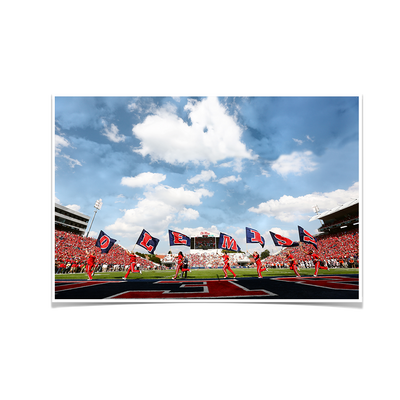 Ole Miss Rebels - O-L-E-M-I-S-S - College Wall Art #Poster