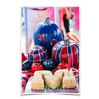 Ole Miss Rebels - Mississippi Pumpkin - College Wall Art #Poster