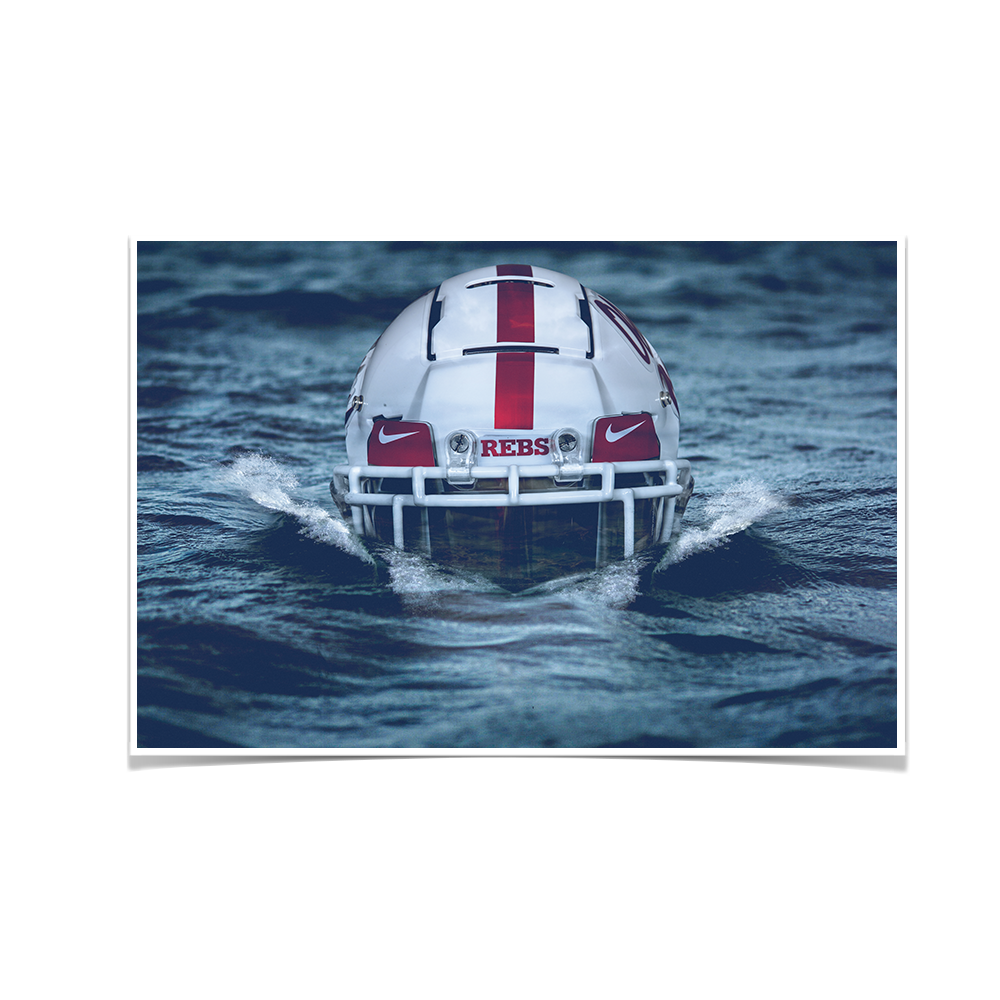 Ole Miss Rebels - Shark Attack - College Wall Art #Canvas